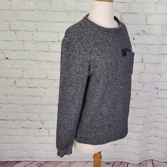 ARMANI EXCHANGE Men's Salt & Pepper Fleece Top XS - Picture 3 of 5